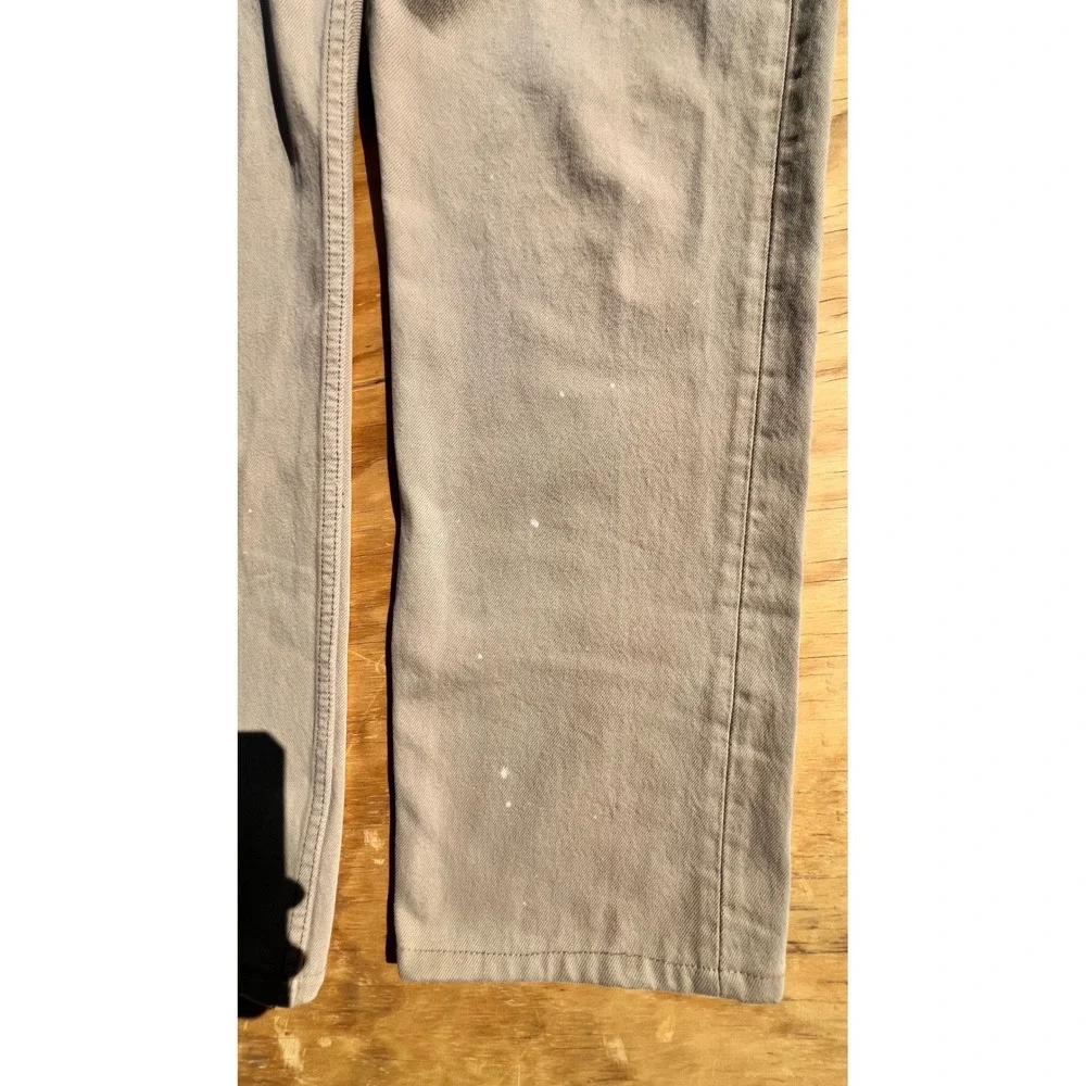 Vintage Levis 501 Tan Khaki Jeans Made in USA Button Fly Straight Leg 36x32